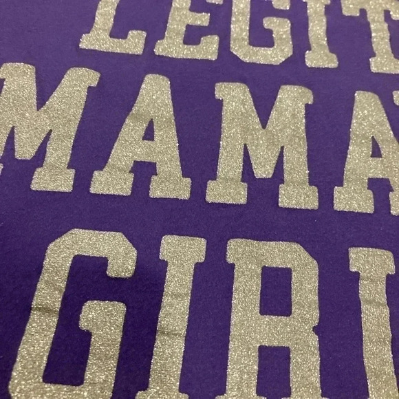 The Children’s Place Girl’s Graphic T-shirt Top “Legit Mama’s Girl” Purple Sz. M - Picture 5 of 5